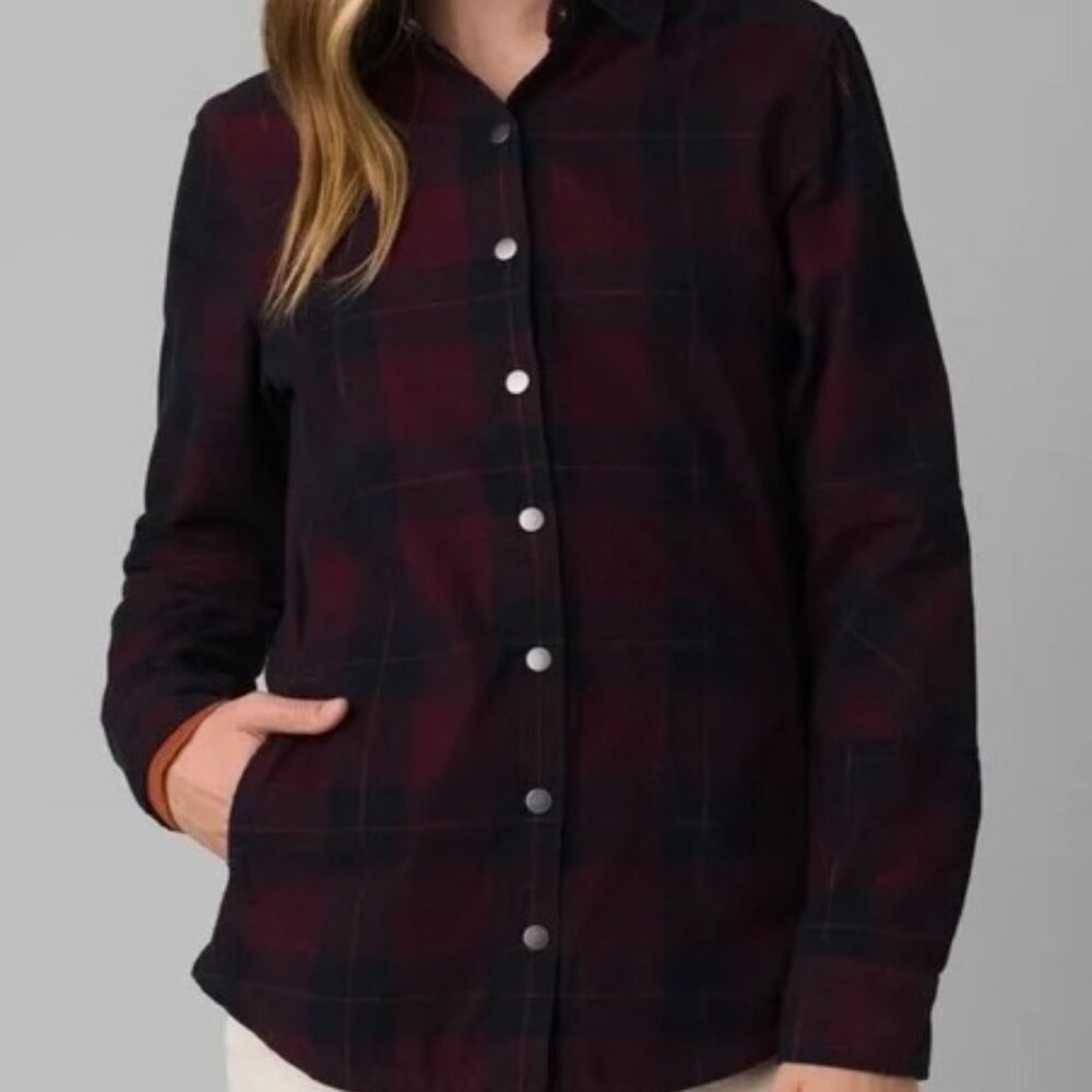 Prana Porter Park Corduroy Flannel Nautical Shacket Medium